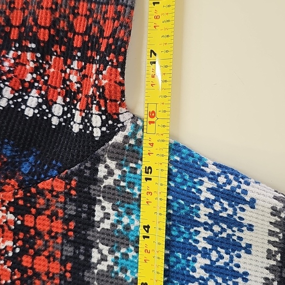 Orvis Fair Isle Thermal Base Layer Top Size Large Multicolor Patterned Stripes - Picture 9 of 10